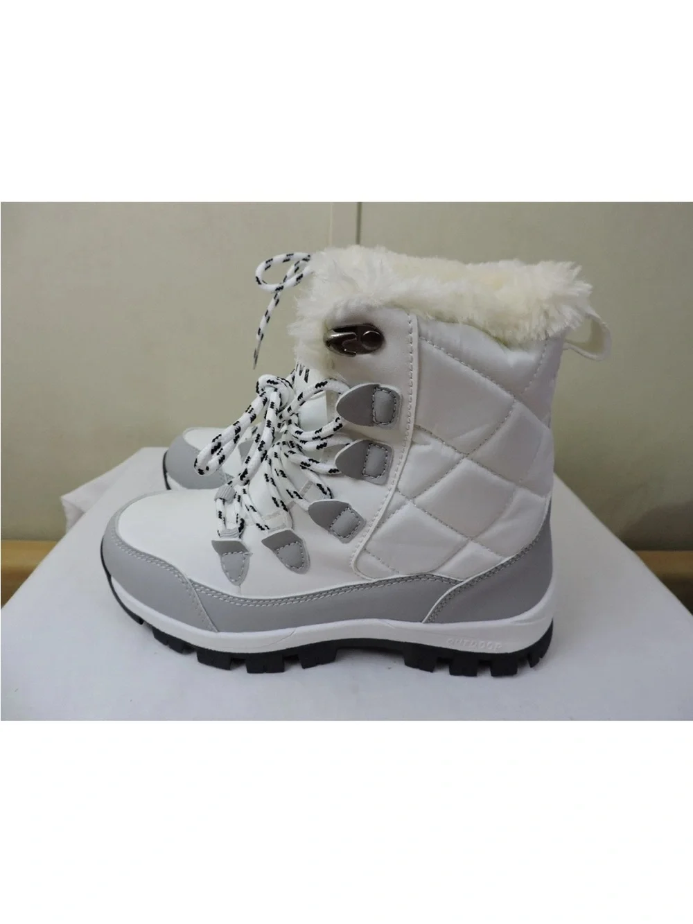 Fashion M White Women's Snow Boots Really Cute Size 35 (US 5.5) Warm Boots ...